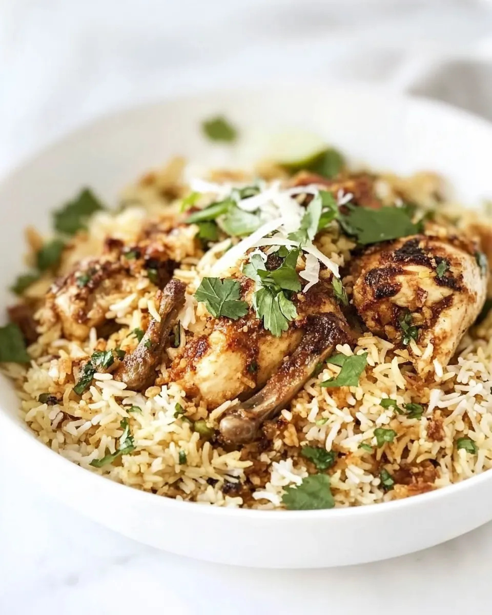 Easy Chicken Biryani Recipe shot