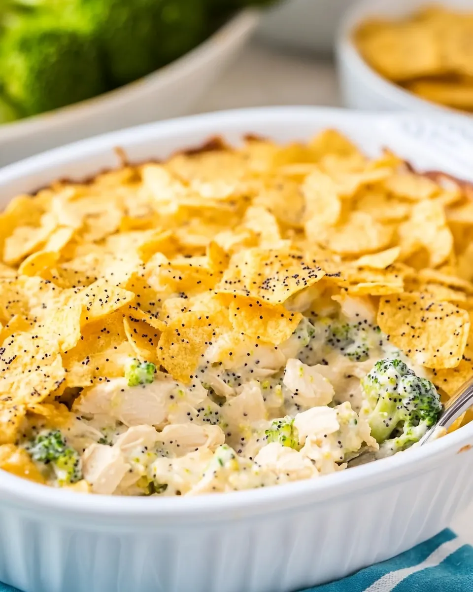 Delicious Chicken Broccoli Poppy Seed Casserole image