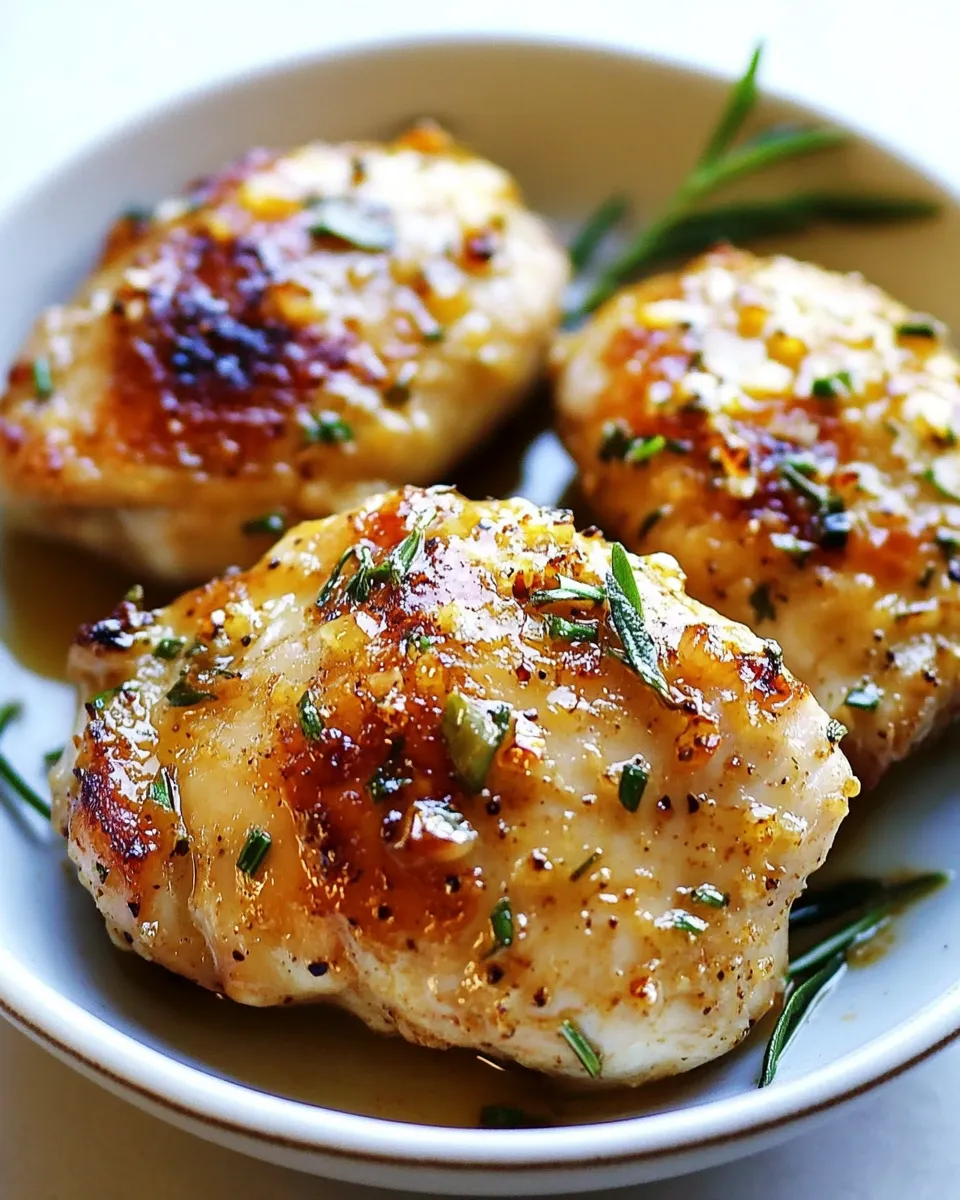 Savory Chicken Dijon food shot