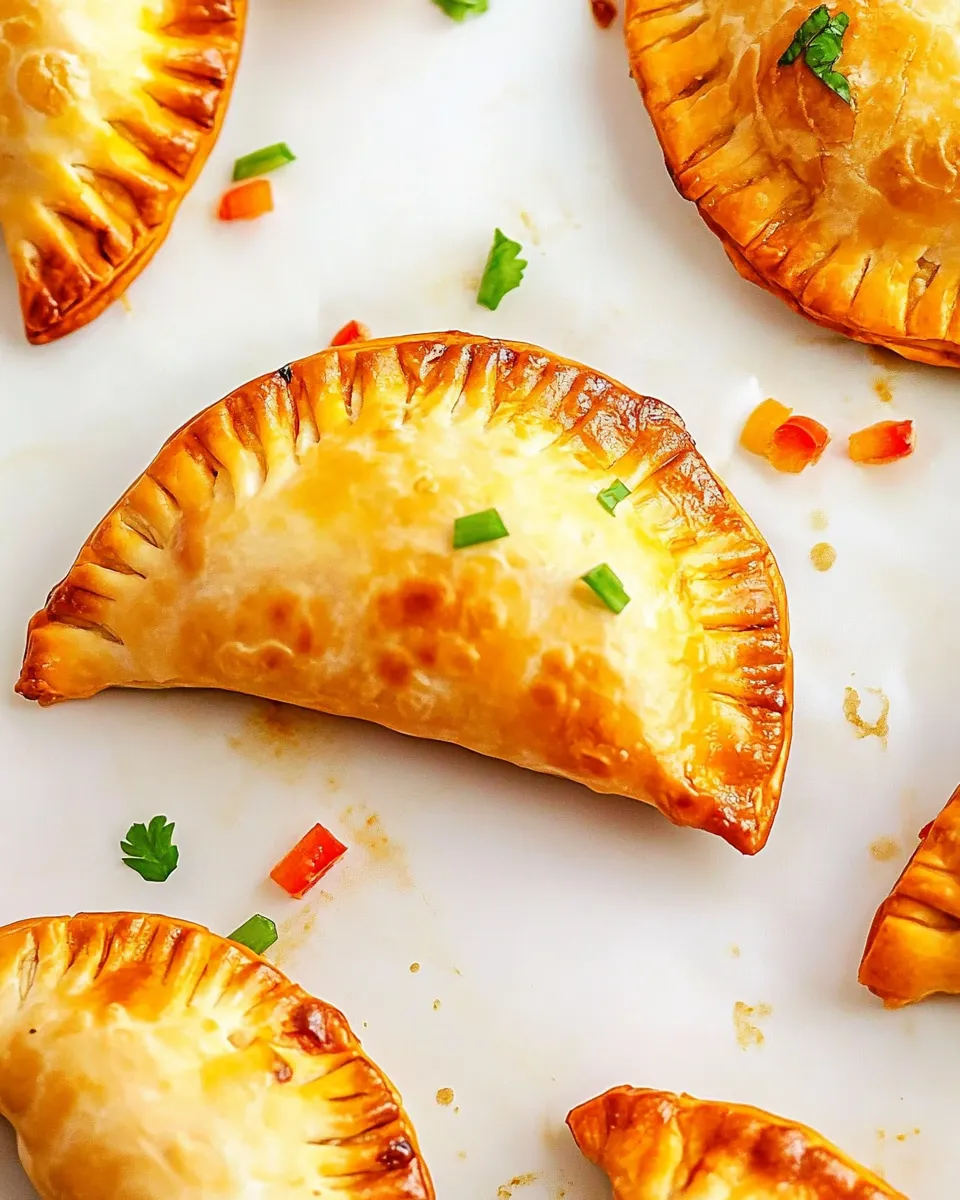 Delicious Chicken Empanadas shot