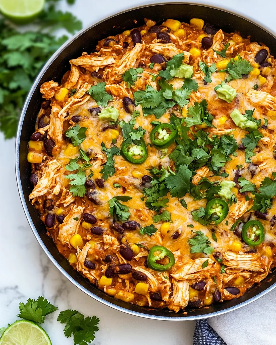 Delicious Chicken Enchilada Skillet (20 min meal) image