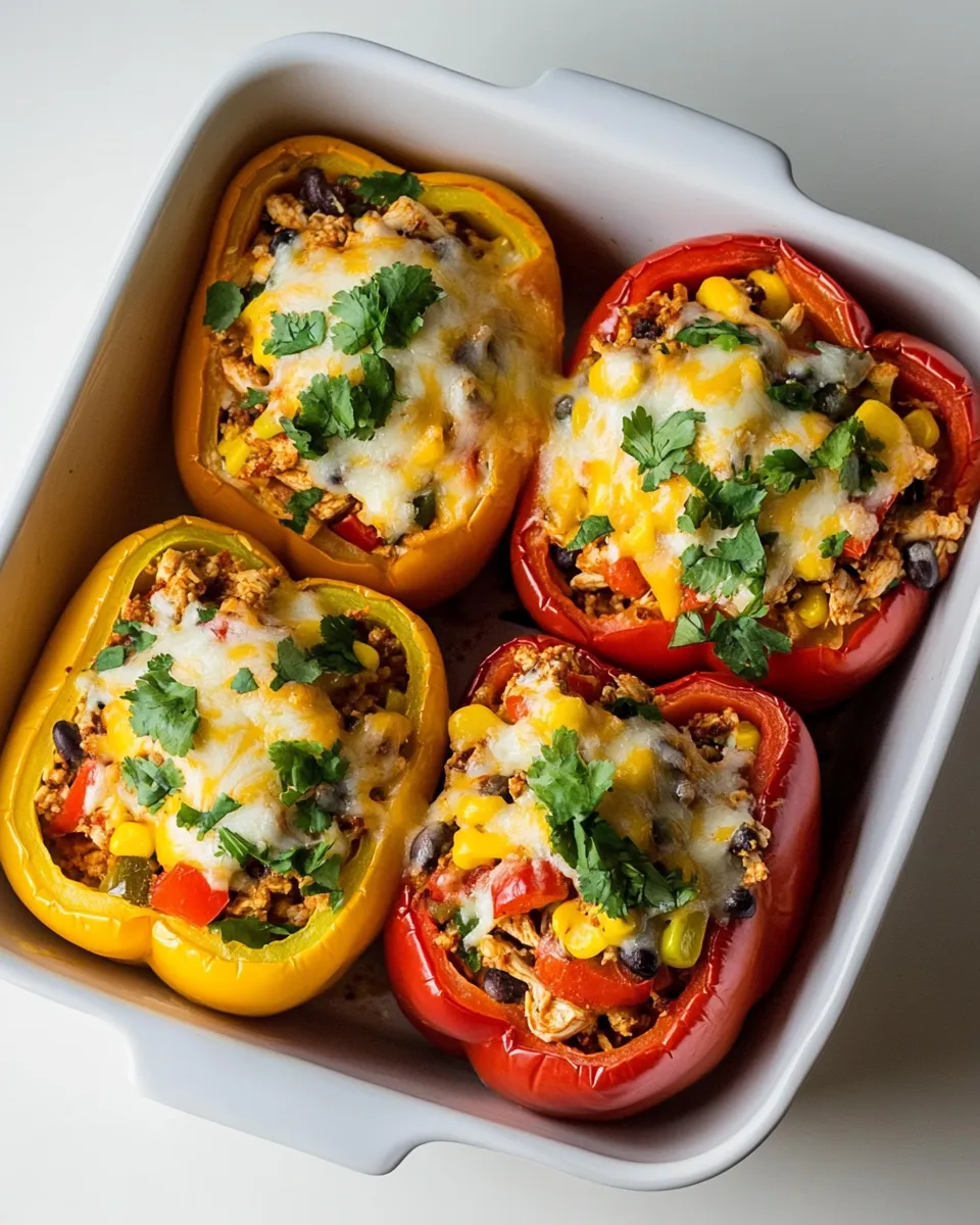 Easy Chicken Fajita Stuffed Peppers recipe photo