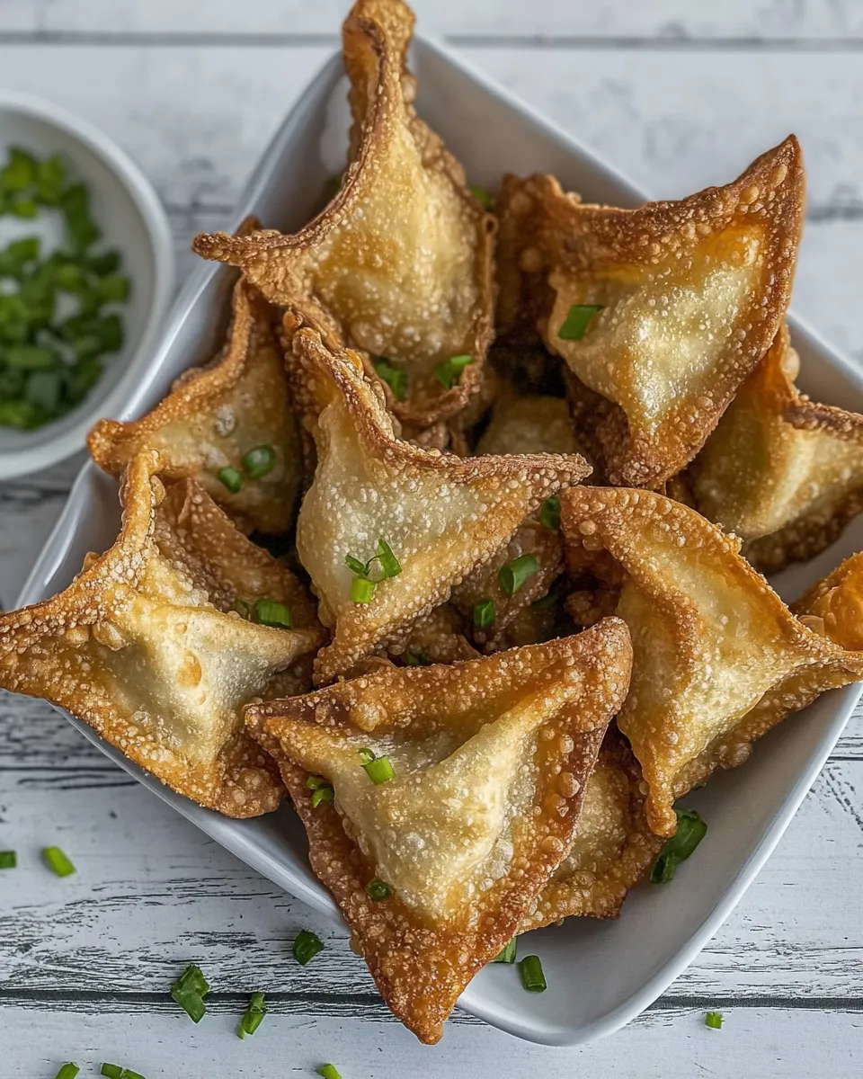 Delicious Chicken Fried Wontons image