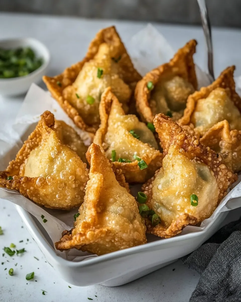 Classic Chicken Fried Wontons shot