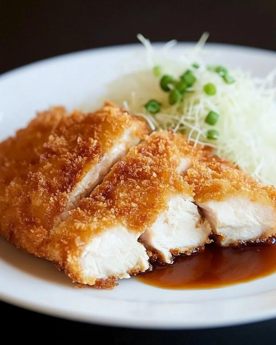 Delicious Chicken Katsu (Fried Chicken Cutlet) shot