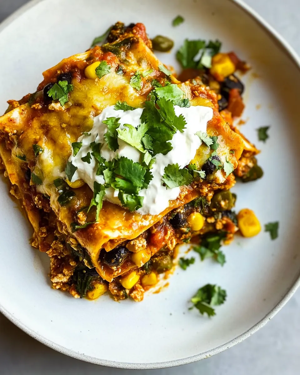 Homemade Chicken Mexican Lasagna photo