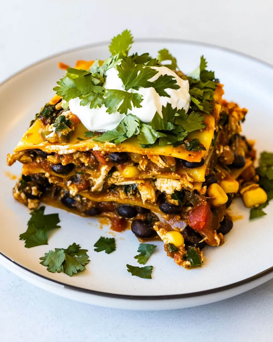 Easy Chicken Mexican Lasagna recipe photo