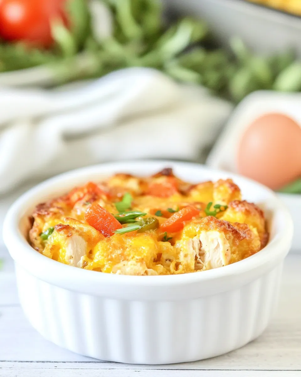 Classic Chicken Mini Breakfast Casserole image