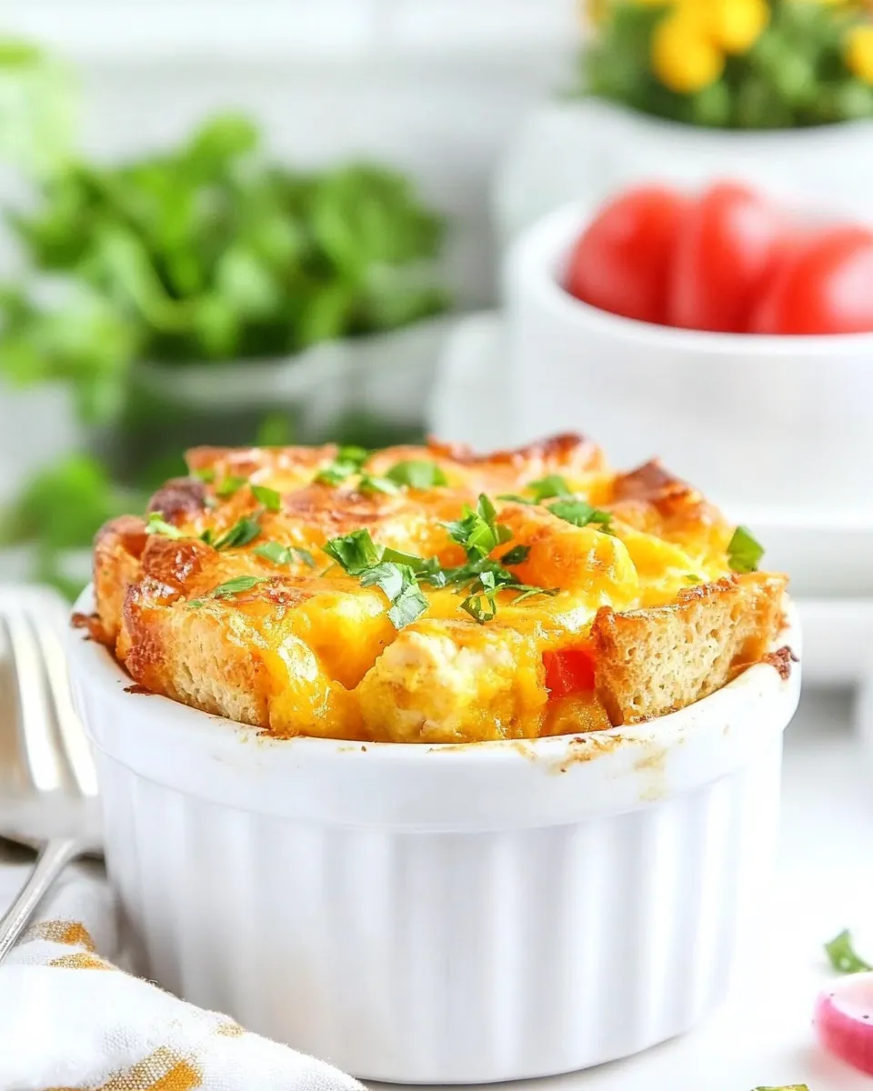 Easy Chicken Mini Breakfast Casserole recipe photo