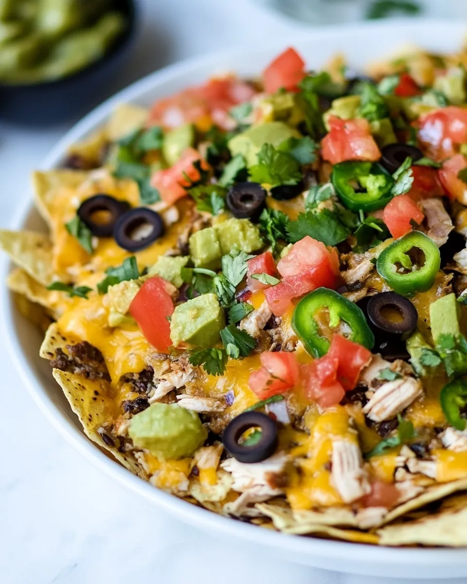 Easy Chicken Nachos Recipe shot