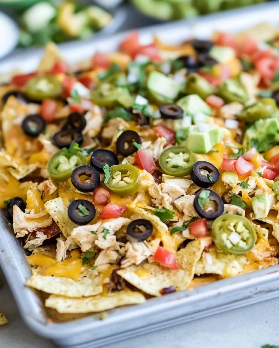 Delicious Chicken Nachos Recipe recipe image