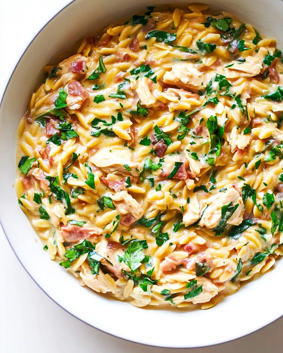 Easy Chicken Orzo Recipe (One Pot!) image