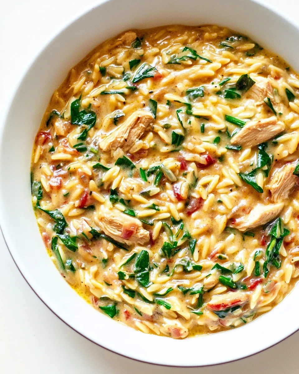 Quick Chicken Orzo Recipe (One Pot!) dish photo