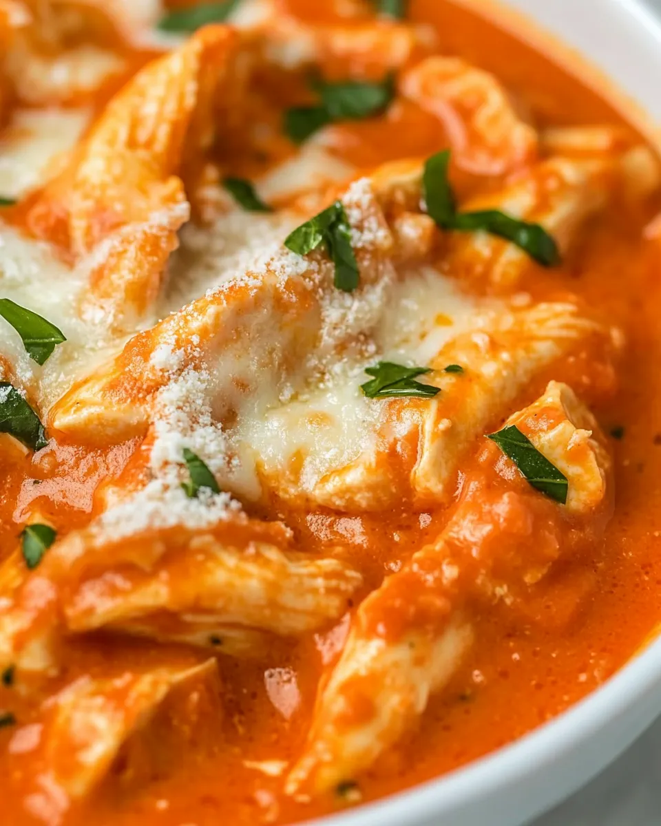 Homemade Chicken Parmesan Soup (Cheesy!) photo