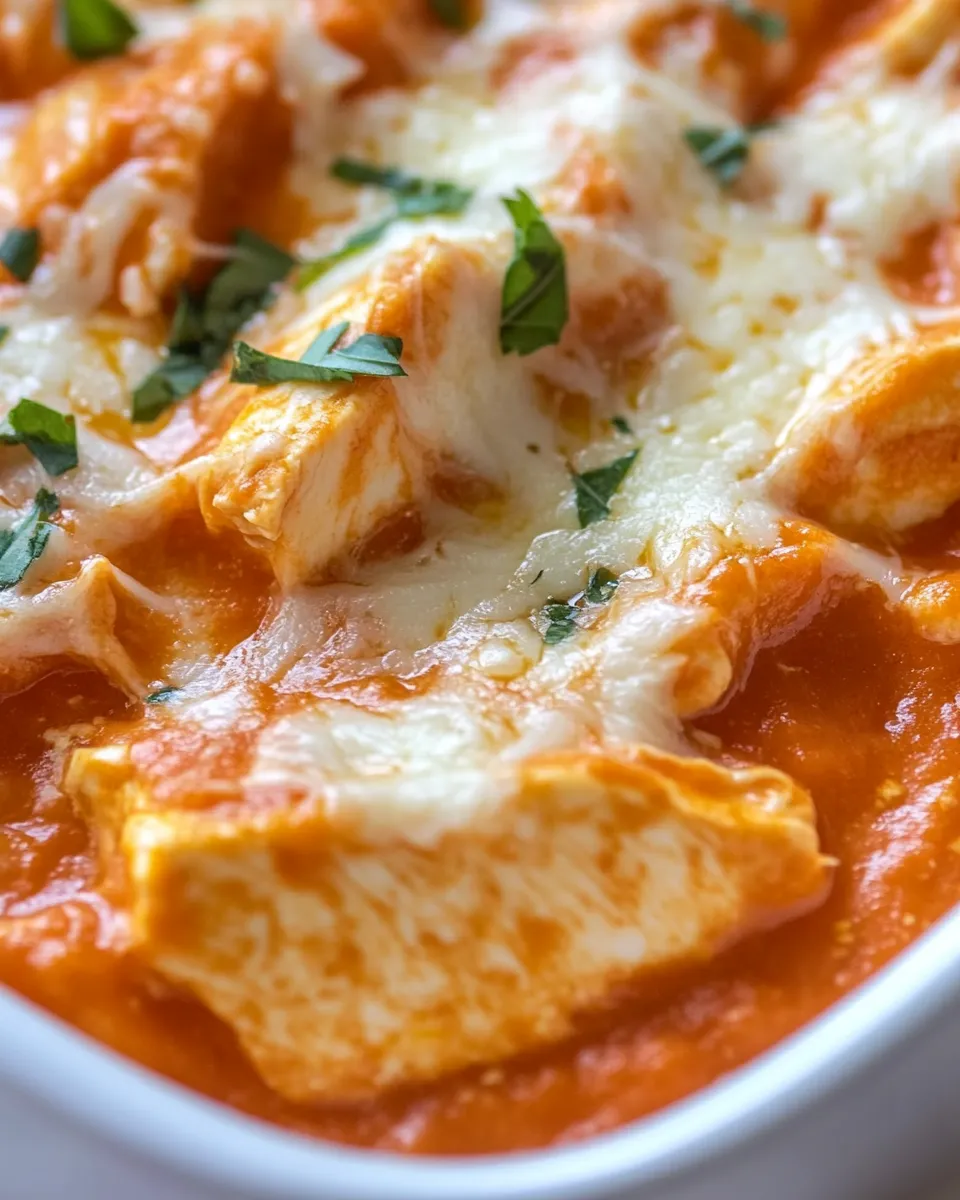 Delicious Chicken Parmesan Soup (Cheesy!) shot