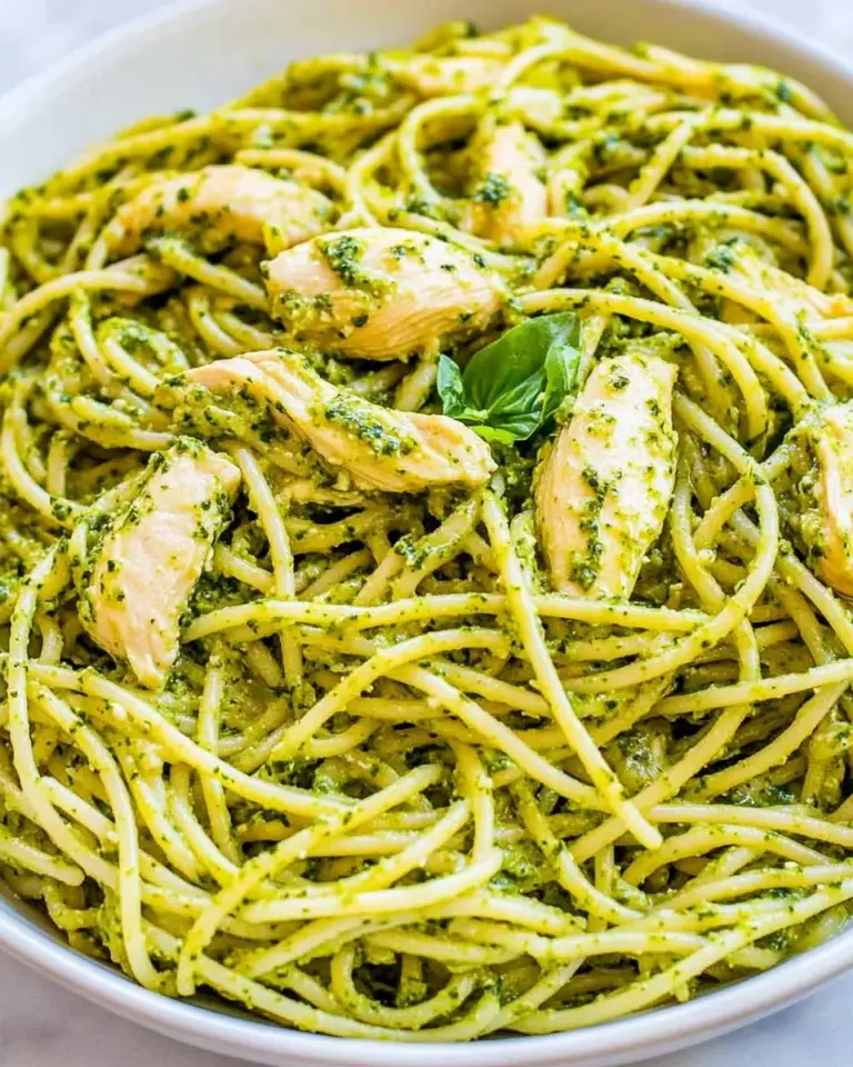 Homemade Chicken Pesto Pasta photo