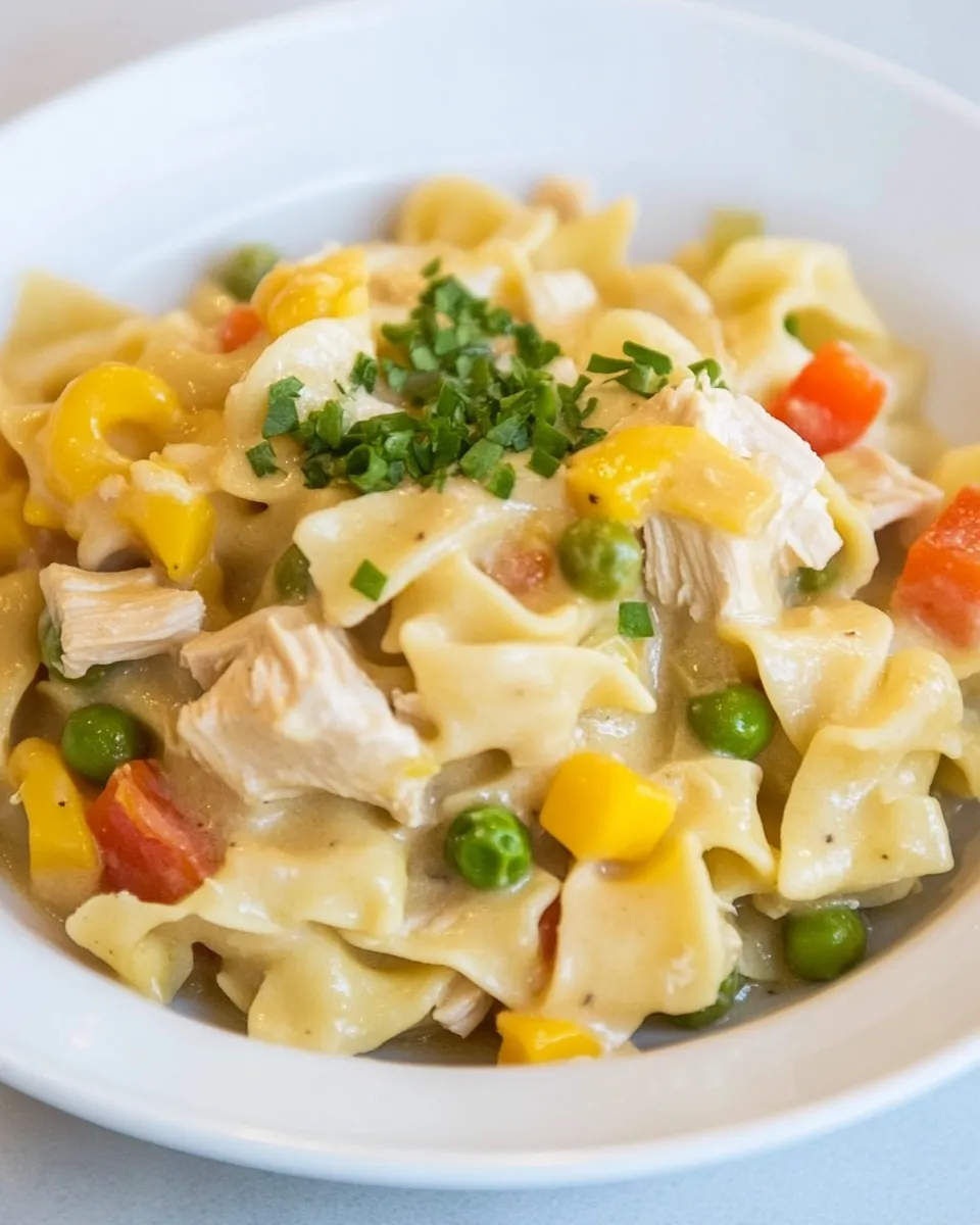 Homemade Chicken Pot Pie Noodles photo