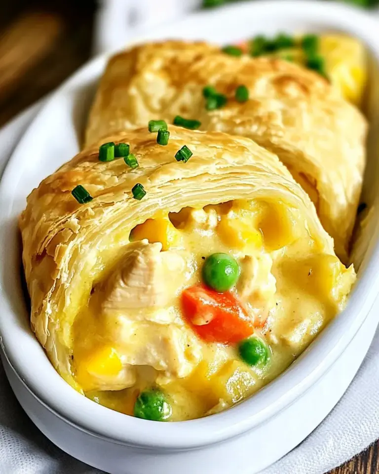Homemade Chicken Pot Pie Roll Ups photo