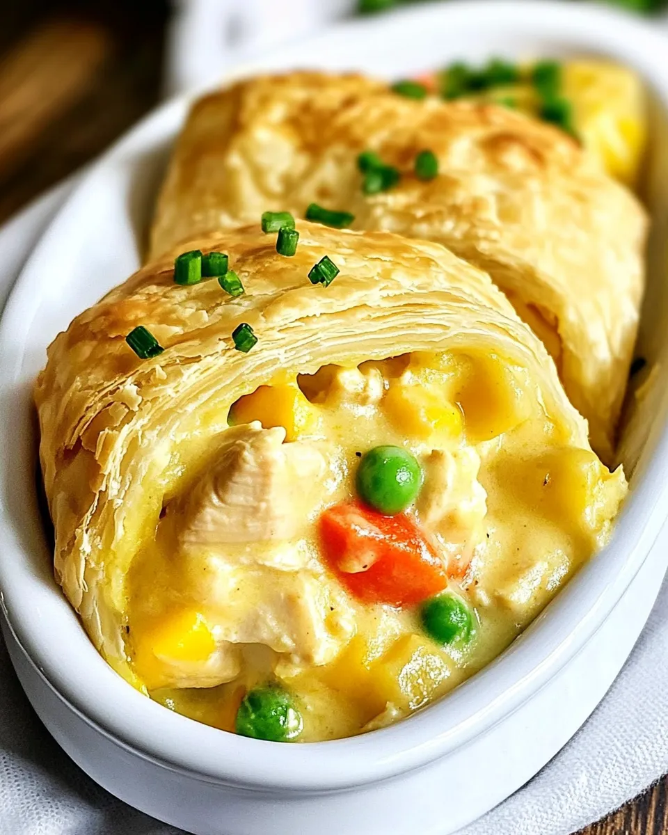 Homemade Chicken Pot Pie Roll Ups photo