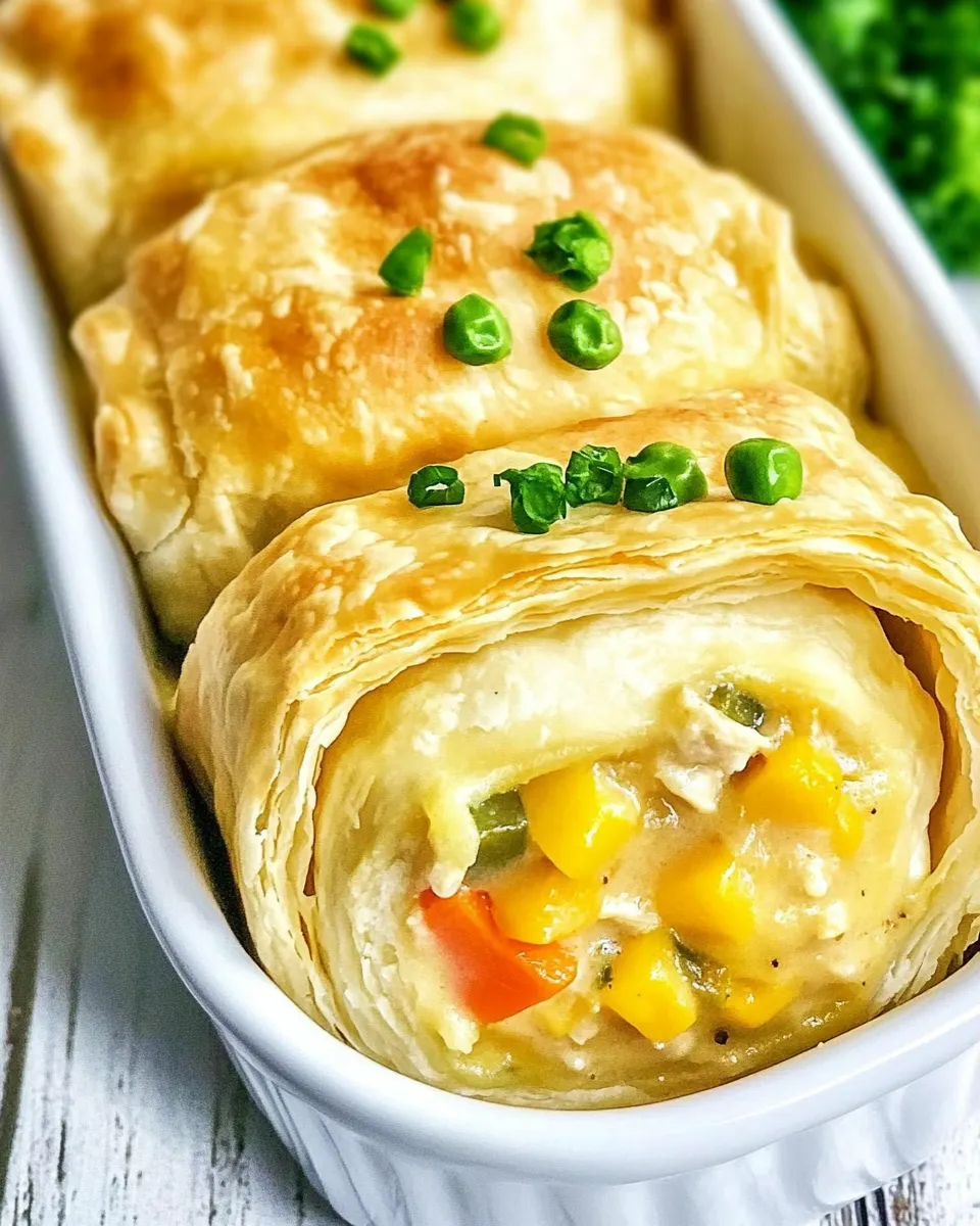 Classic Chicken Pot Pie Roll Ups image