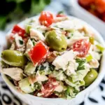 Homemade Chicken Salad with Green Olives photo