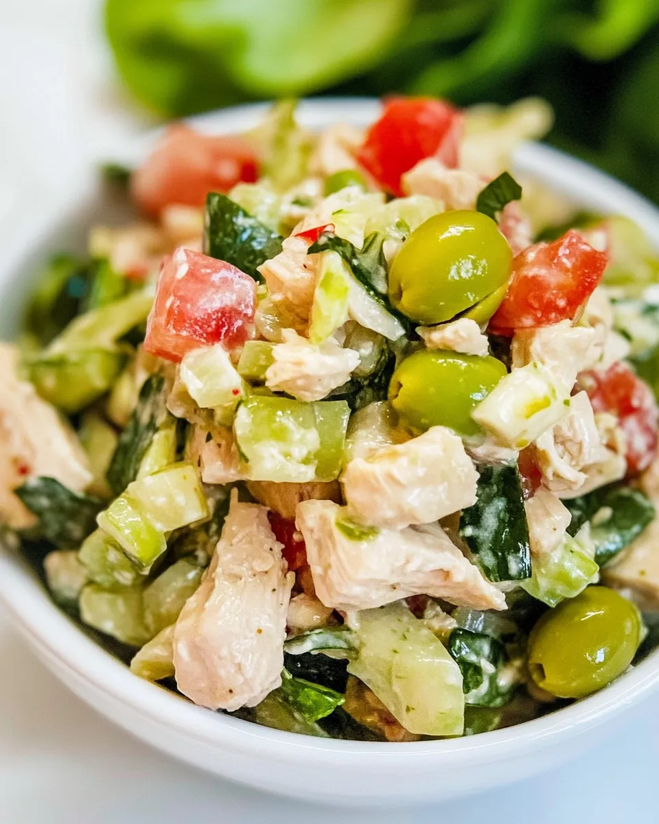 Easy Chicken Salad with Green Olives recipe photo