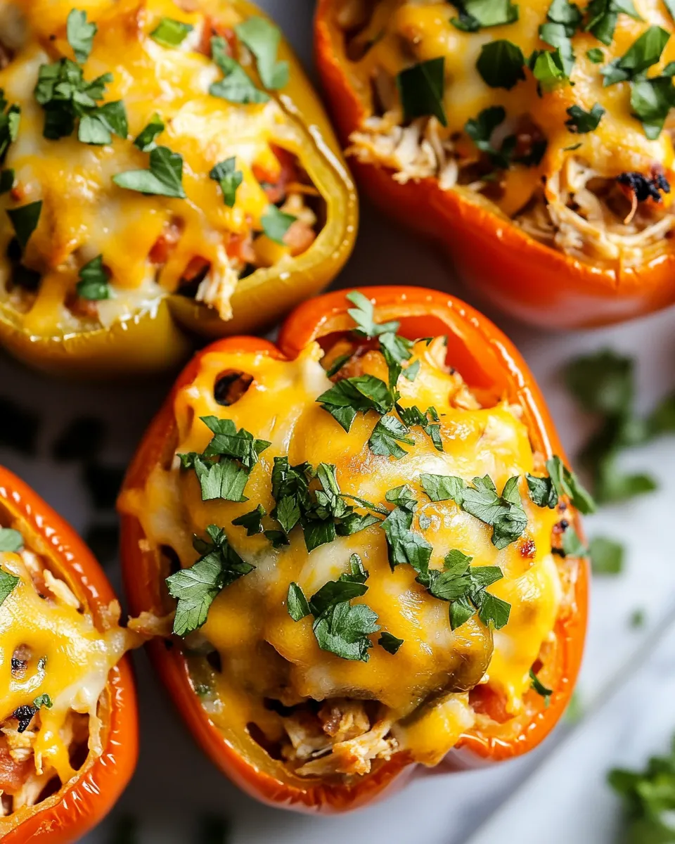 Quick Chicken Stuffed Peppers recipe photo