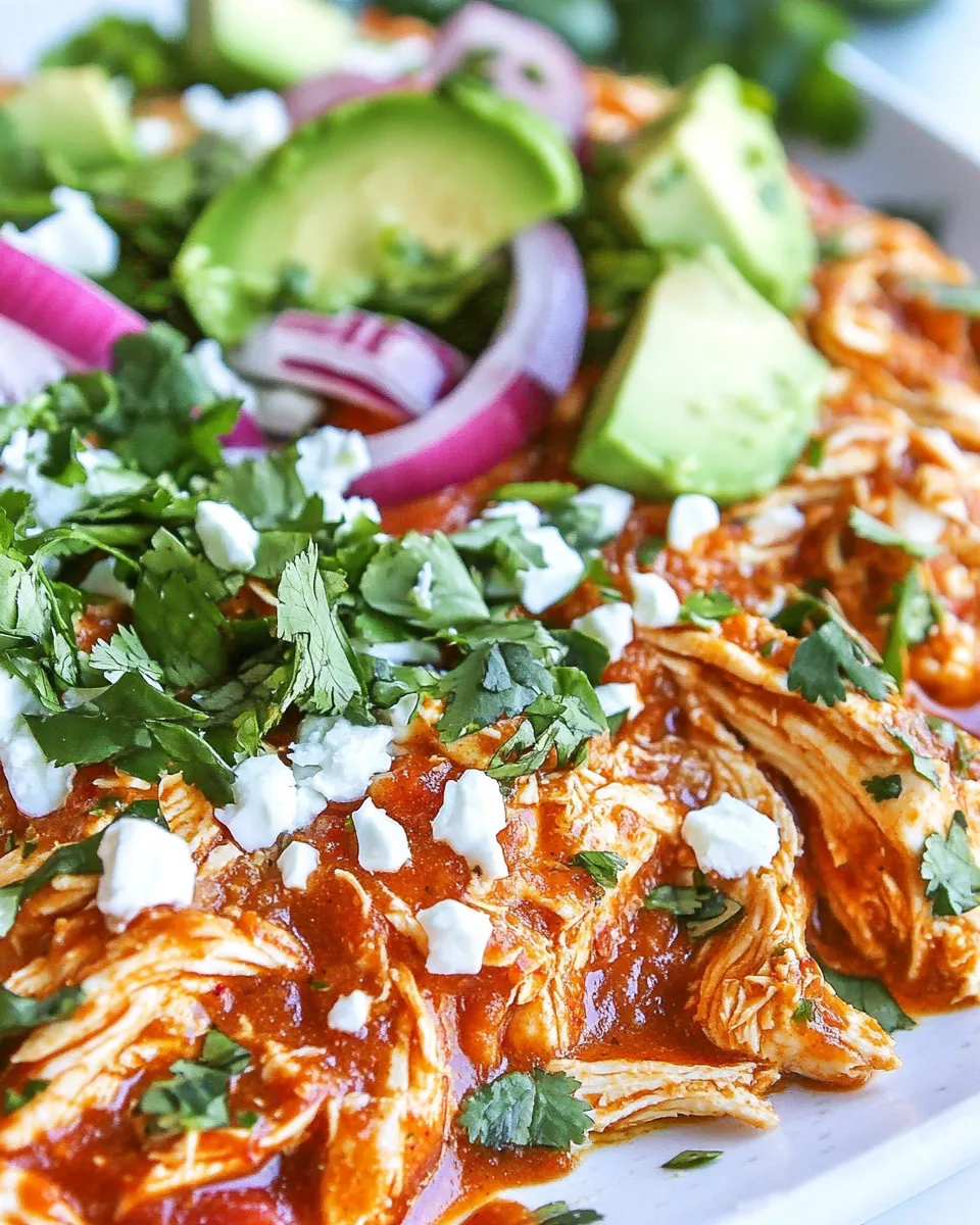 Easy Chicken Tinga Recipe shot