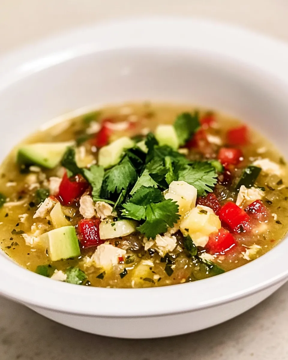Classic Chicken Tomatillo Soup image