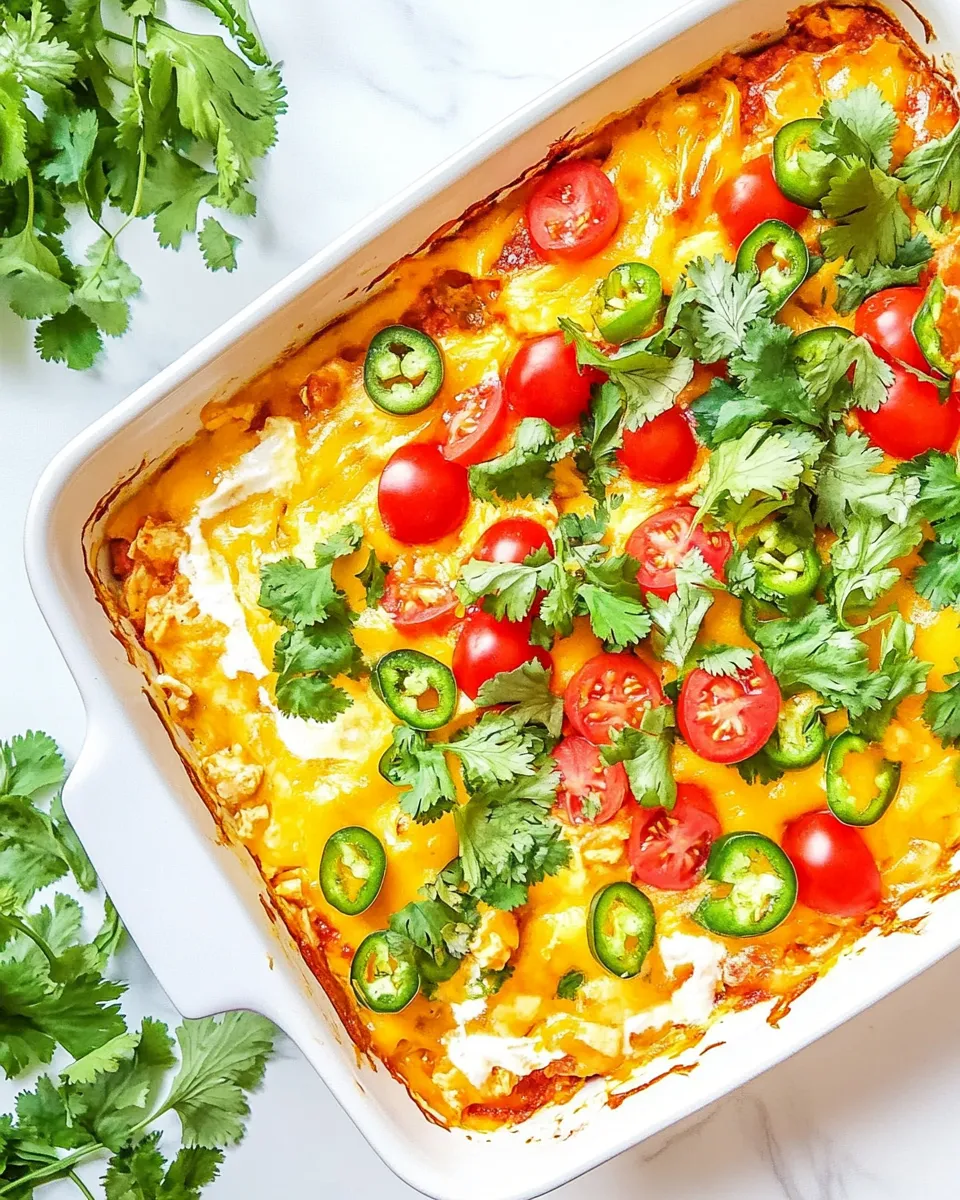 Savory Chicken Tortilla Casserole shot