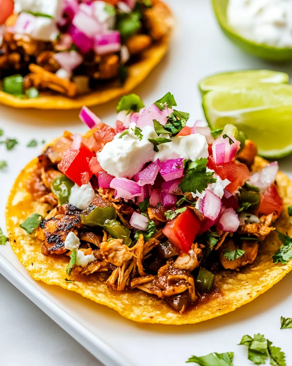 Homemade Chicken Tostadas photo