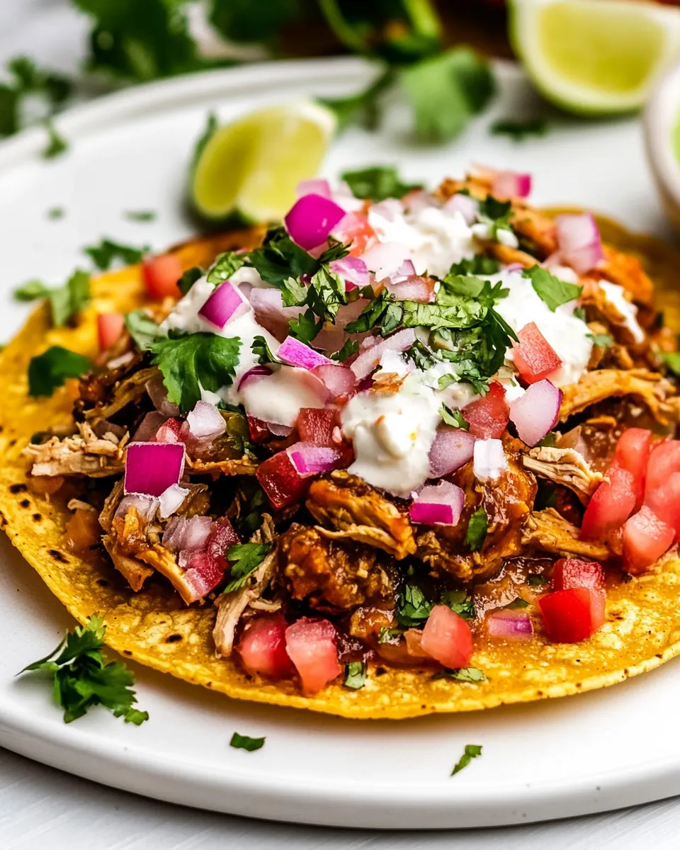 Classic Chicken Tostadas image