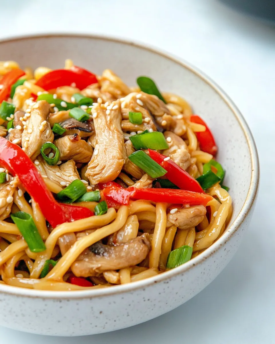 Homemade Chicken Yaki Udon photo