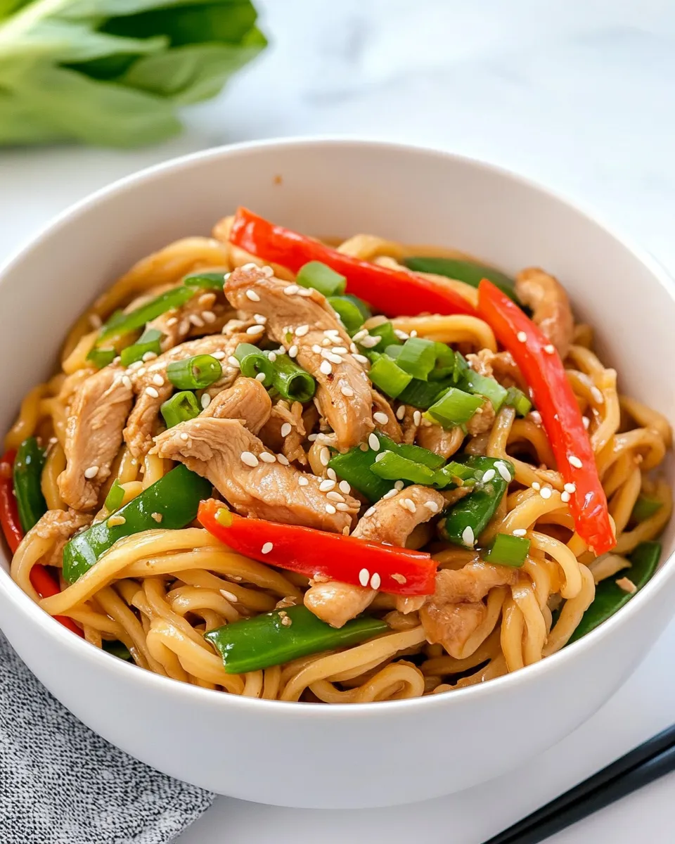 Easy Chicken Yaki Udon recipe photo