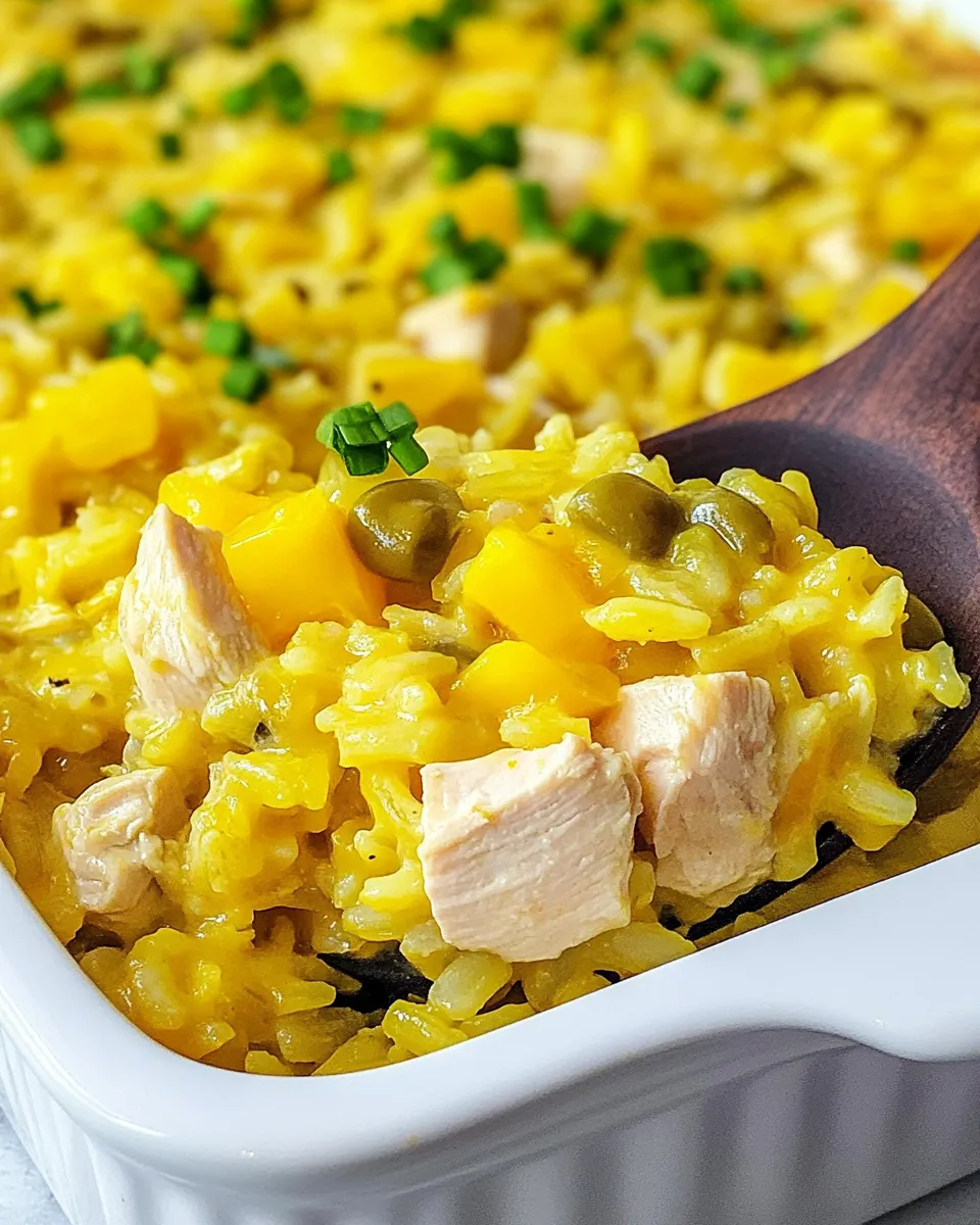 Easy Chicken & Yellow Rice Casserole recipe photo