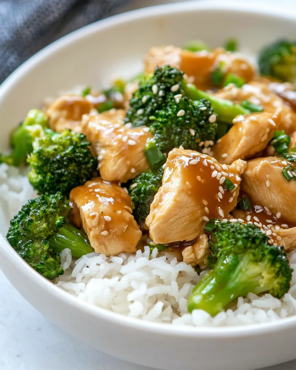 Delicious Chicken and Broccoli Stir Fry shot