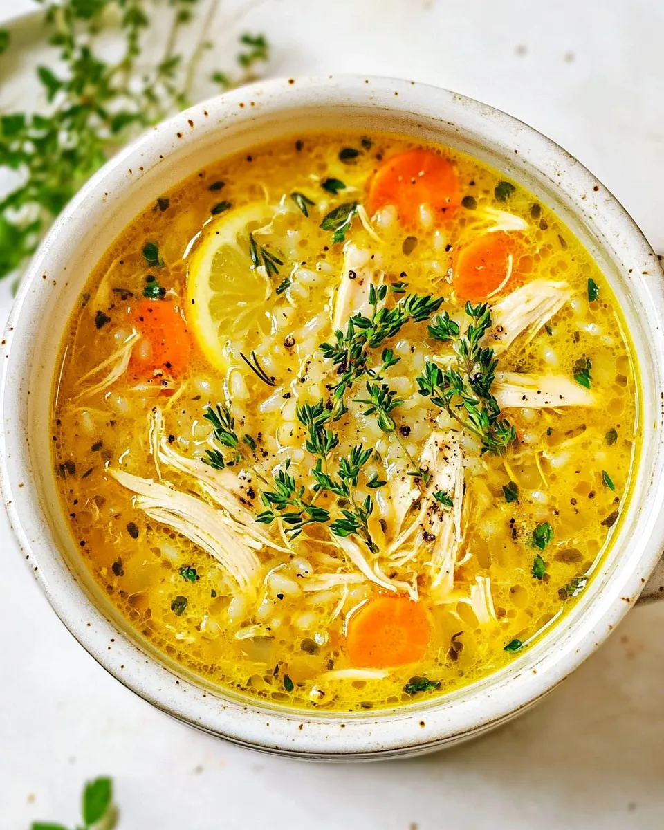 Classic Chicken and Rice Soup image