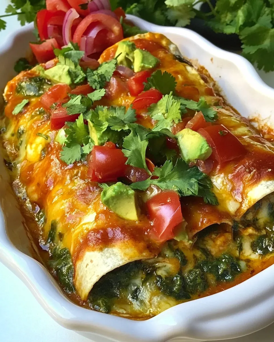 Classic Chicken and Spinach Enchiladas image