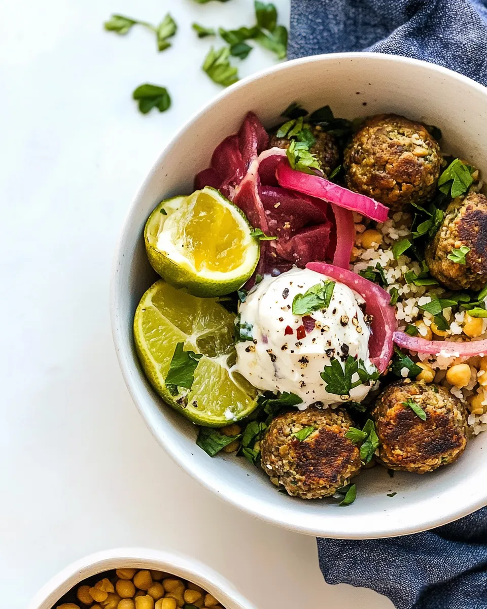 Healthy Chickpea Meatballs dish photo