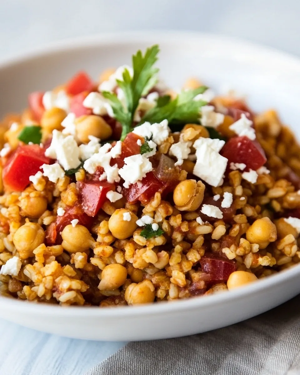 Easy Chickpea Mediterranean Rice Recipe photo
