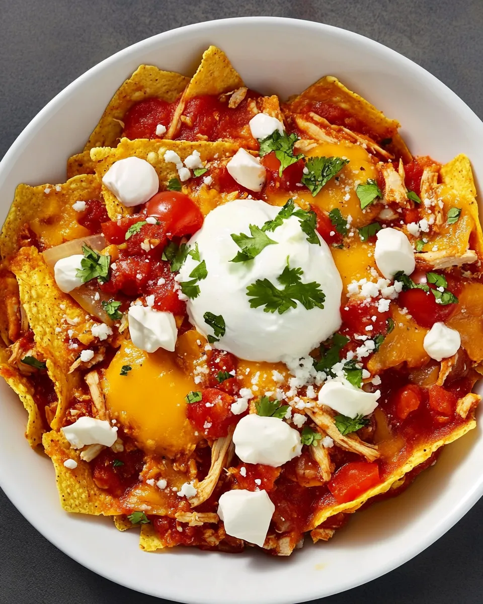 Easy Chilaquiles with Chicken recipe photo