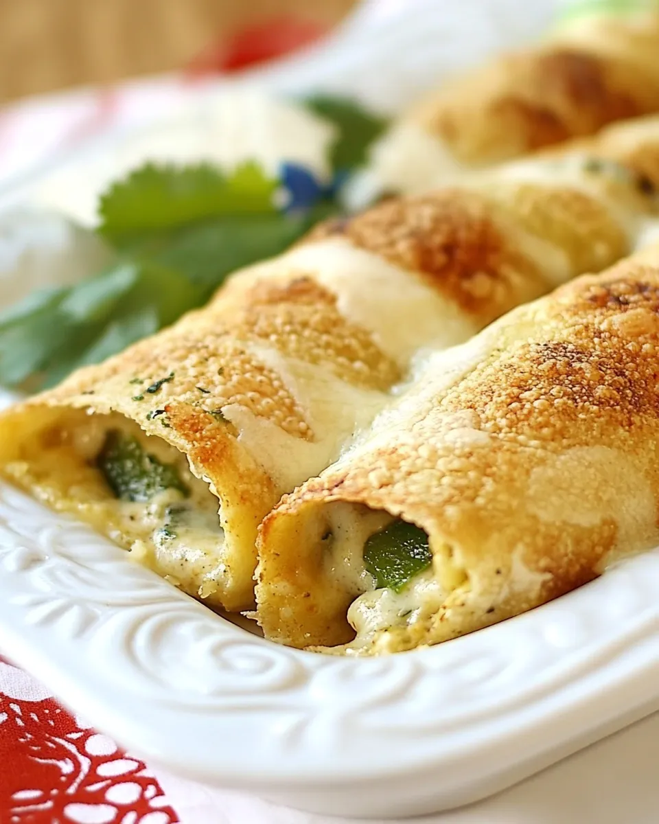 Homemade Chile Relleno Flautas photo