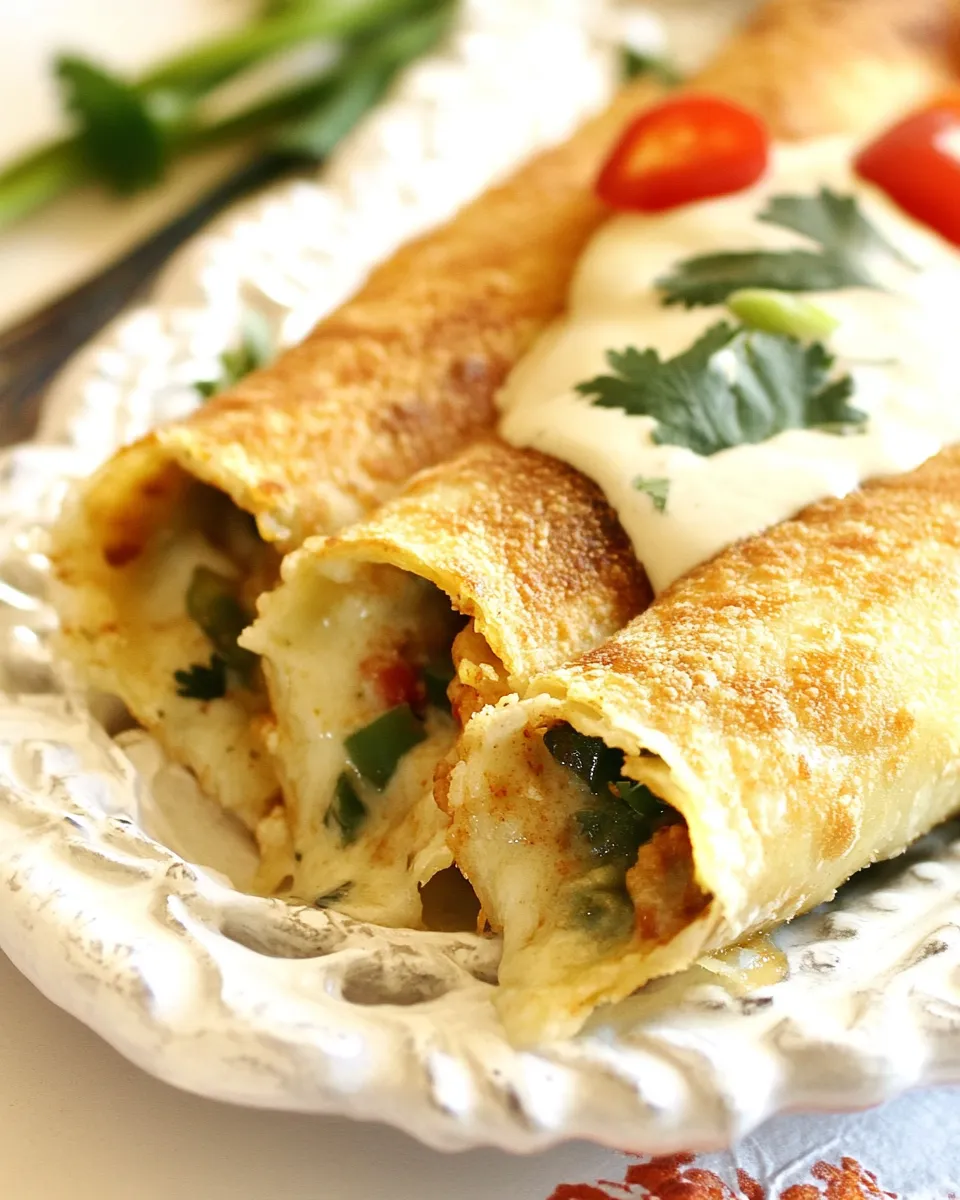 Delicious Chile Relleno Flautas shot