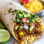 Homemade Chili Cheese Burrito photo