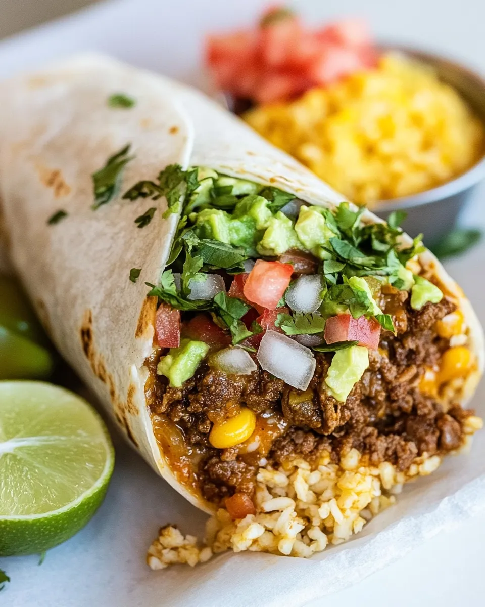 Homemade Chili Cheese Burrito photo