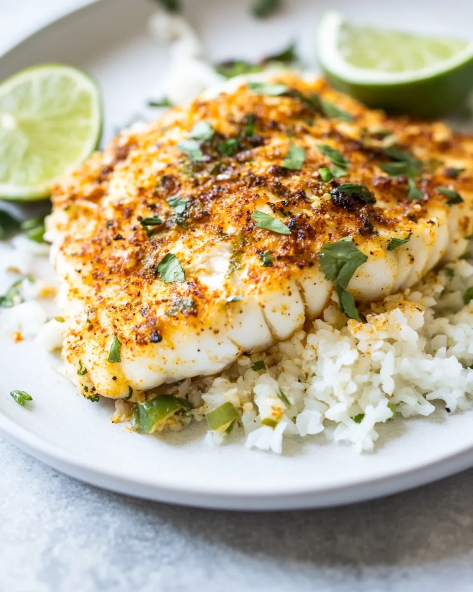 Delicious Chili Lime Baked Cod image