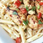 Easy Chili Lime Chicken with Creamy Garlic Penne Pasta photo