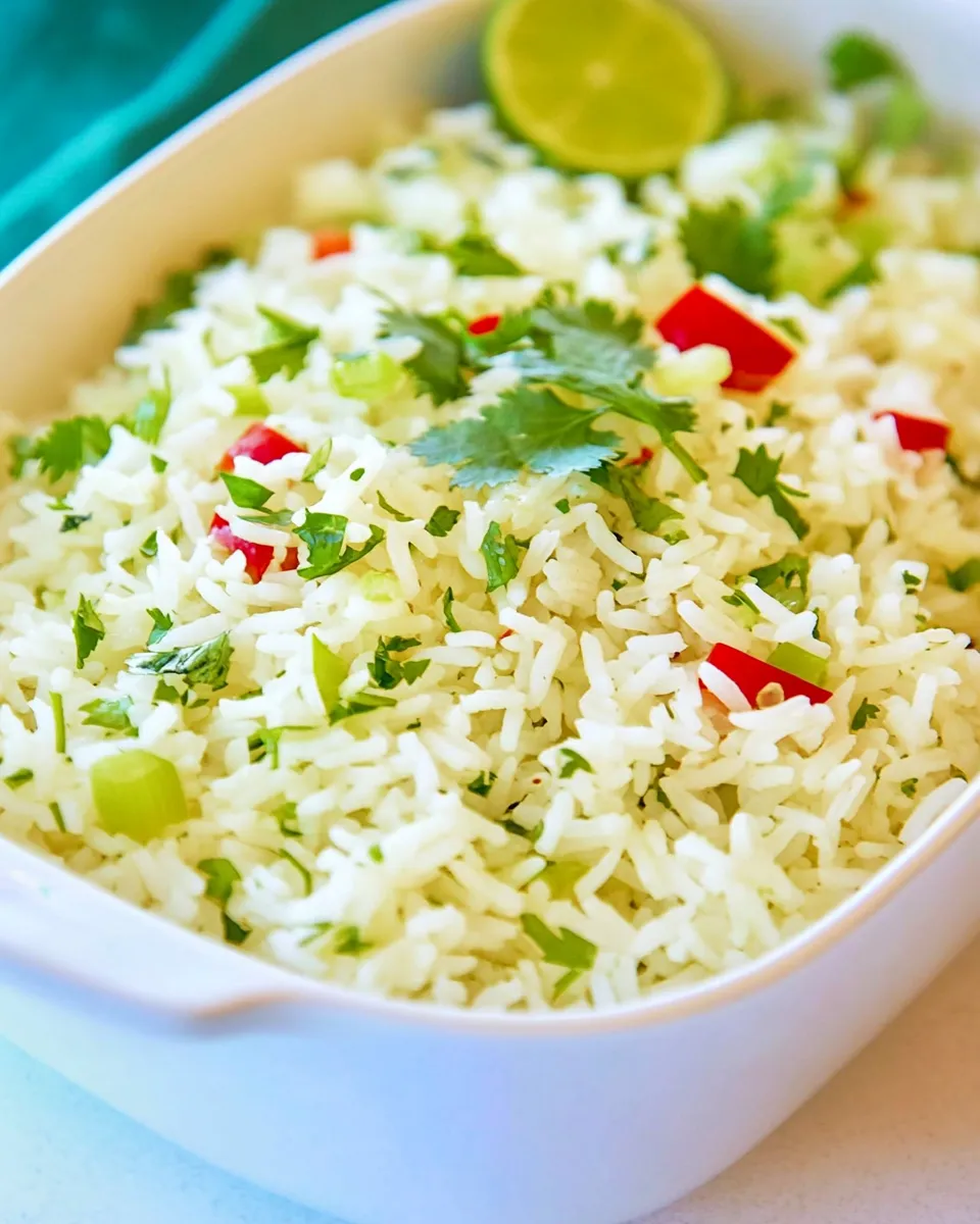 Delicious Chipotles Cilantro Lime Rice (Copycat Recipe) shot