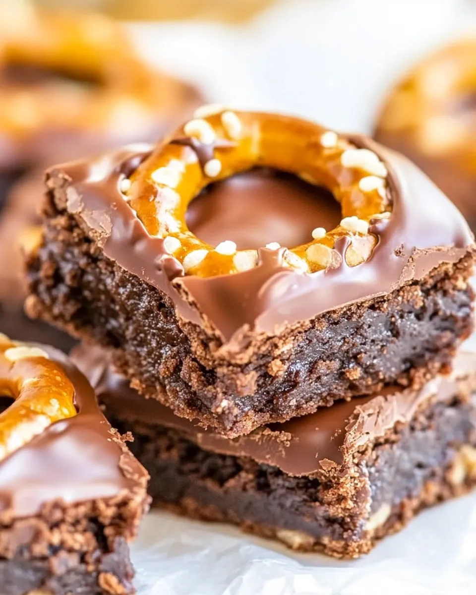 Homemade Chocolate-Covered Pretzel Brownies picture
