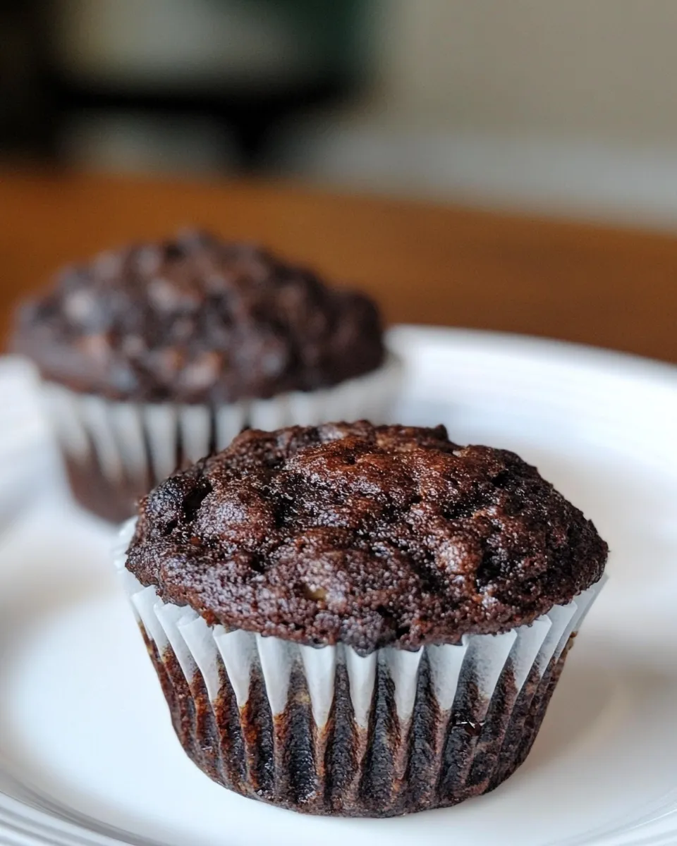 Ultimate Chocolate Banana Bread Muffins. photo